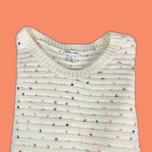 Tribal Jeans textured speckle sweater, Size Women's Large.
